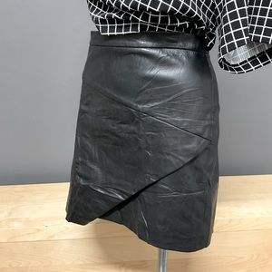 Leather-like Mini Skirt